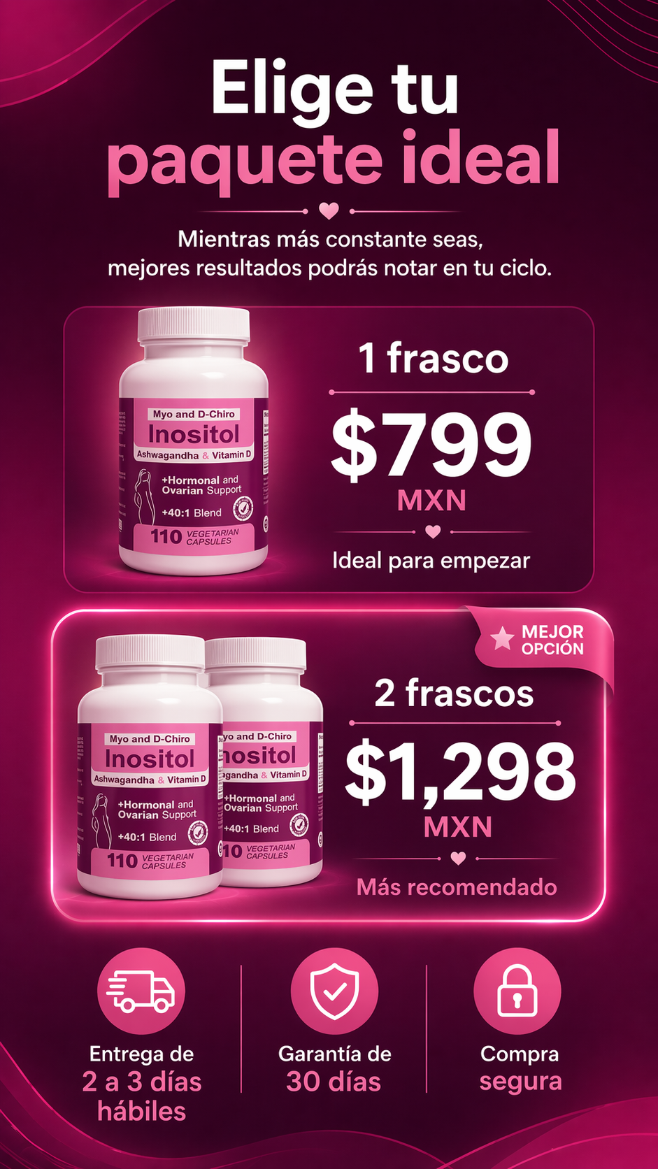 Inositol Fem: equilibrio para tu ciclo femenino